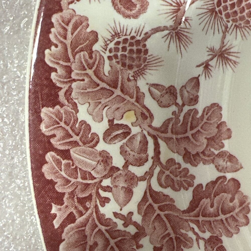 Wedgwood Pink St. Paul’s School Lower Grounds Dinner Plate 1928 10 3/8” - Picture 6 of 6